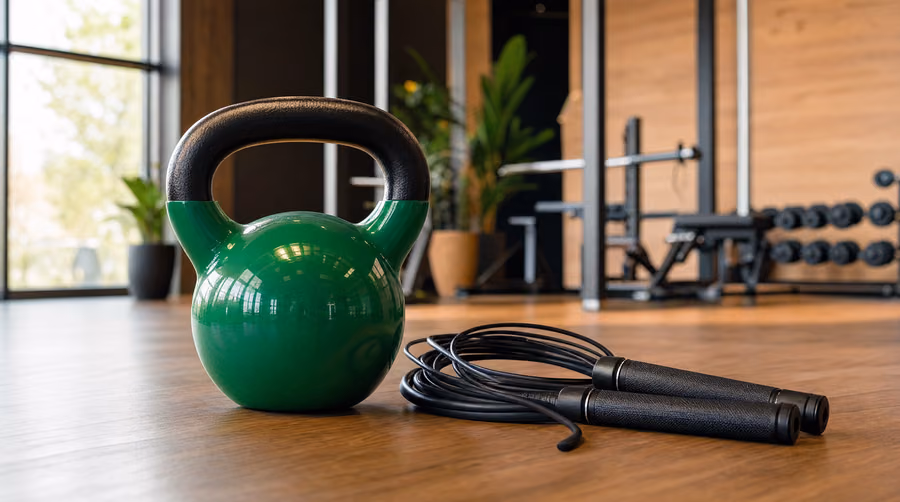 kettlebell + jump rope